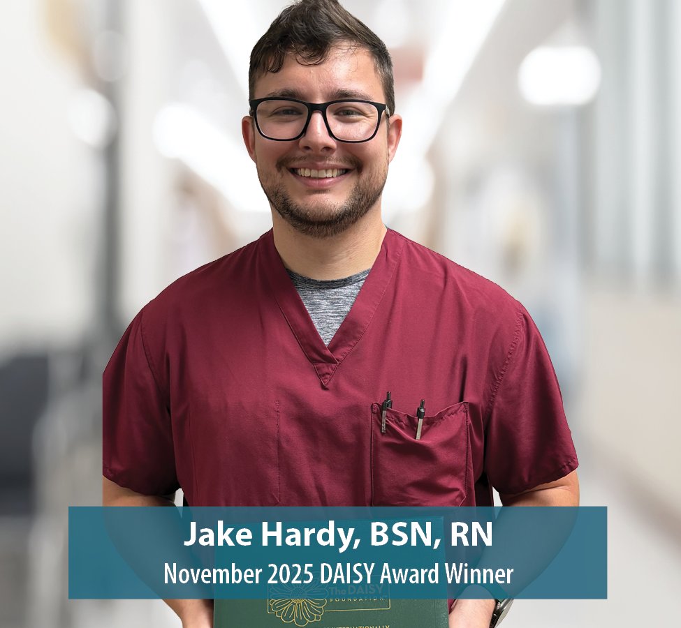 Congratulations to the Freeman Health System’s newest DAISY Award winner Jake Hardy, BSN, RN!