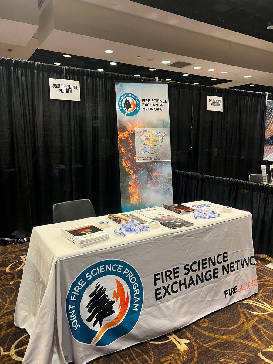 FireScienceGOV's tweet photo. Stop by and visit the Joint Fire Science Program booth if you’re attending the Association for Fire Ecology Congress! We’d love to connect and share the latest in fire science. 🔥
#FireScience #FireCon2025 https://t.co/RnTfp3SReP