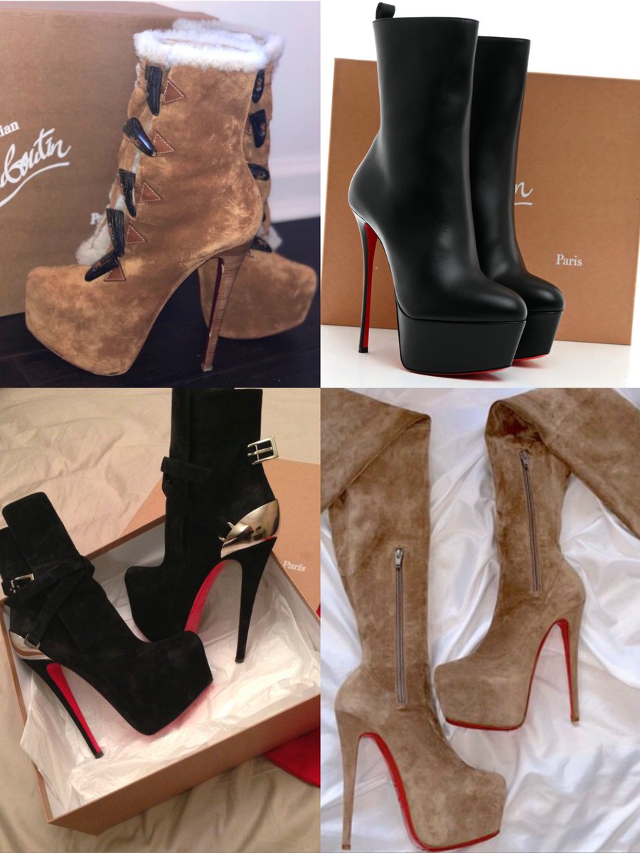 chattecouture's tweet image. christian louboutin fall/winter boots look book mini thread