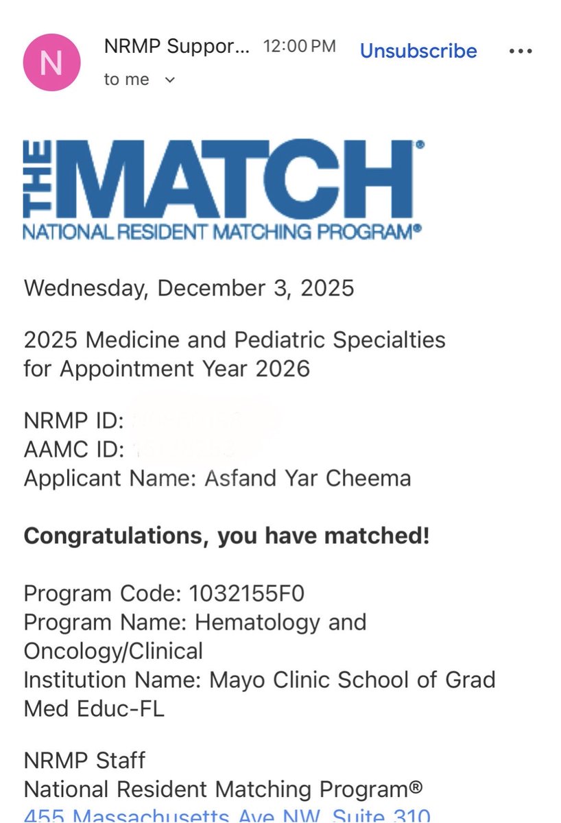 DrAsfie's tweet image. Humbled and incredibly grateful to share that I have matched into the Hem/Onc Fellowship at @MayoClinic-FL

Thankful to my #Family my amazing #mentors #colleagues, and especially my #patients who continue to trust and believe in me. 

Onward to new beginnings and growth. 
#NRMP