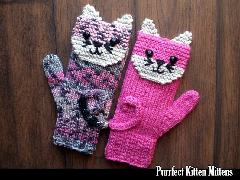 knithacker's tweet image. Knit a Pair of Purrfect Kitten Mittens ... 5 Fun Options! 👉 tinyurl.com/yjh4z39u 😻 #knitting #handmade #giftideas #diy #caturday