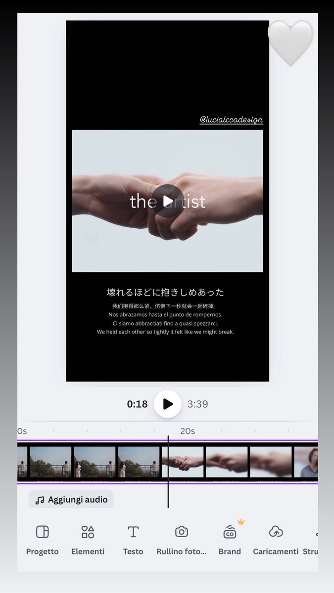 みなさん、おはようございます〜
ここ数日、私は小さなプロジェクトとして
山下智久さんのMV『The Artist』を
スペイン語・イタリア語・英語・中国語の4言語に翻訳しているところです🙈
この美しい曲を、より多くのファンの方々に理解してもらえたら嬉しいです🤍
#山下智久　#山P #TheArtist