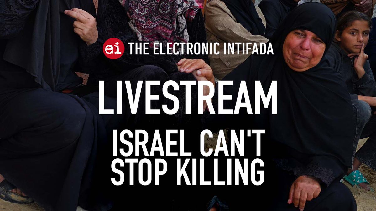 We are hosting a livestream today.

7 pm Palestine time / 5 pm UK / 12 pm ET / 11 am CT / 9 am PT

YouTube: youtube.com/live/fbVfhfsa-…
Rumble: rumble.com/v72kdwo-breaki…