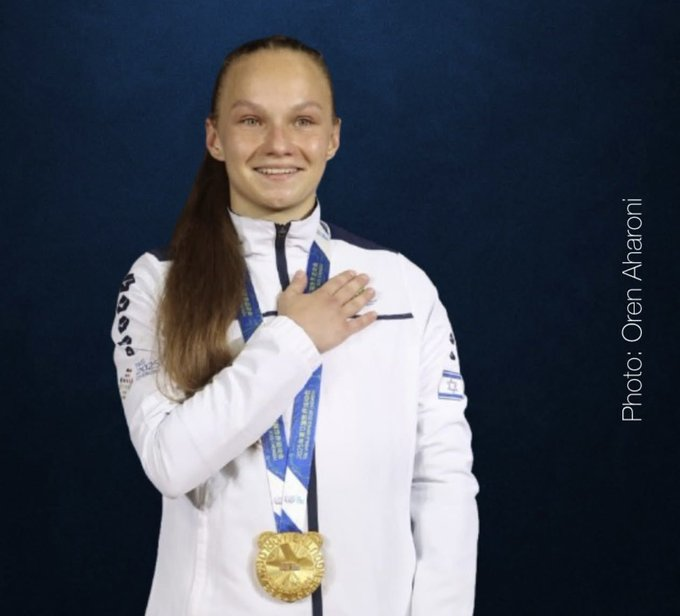 Israel wins the Gold Medal again 🇮🇱

Congratulations to Yulia Sachkov, who has just won the Gold Medal at the Kickboxing World Championship in Abu Dhabi.
