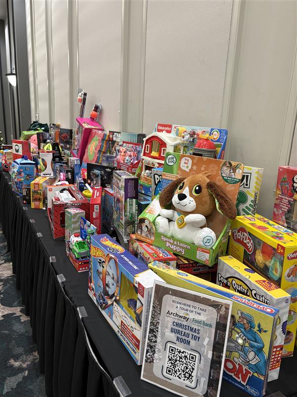 Our BC Egg farmers held a Toy Drive yesterday, to collect donations for the <a href="/AbbyFoodBank/">Archway Food Bank</a> Christmas Bureau. If you'd like to help make the holidays a bit brighter for a family in need, we encourage you to reach out to your local Food Bank or Christmas Bureau this holiday season.