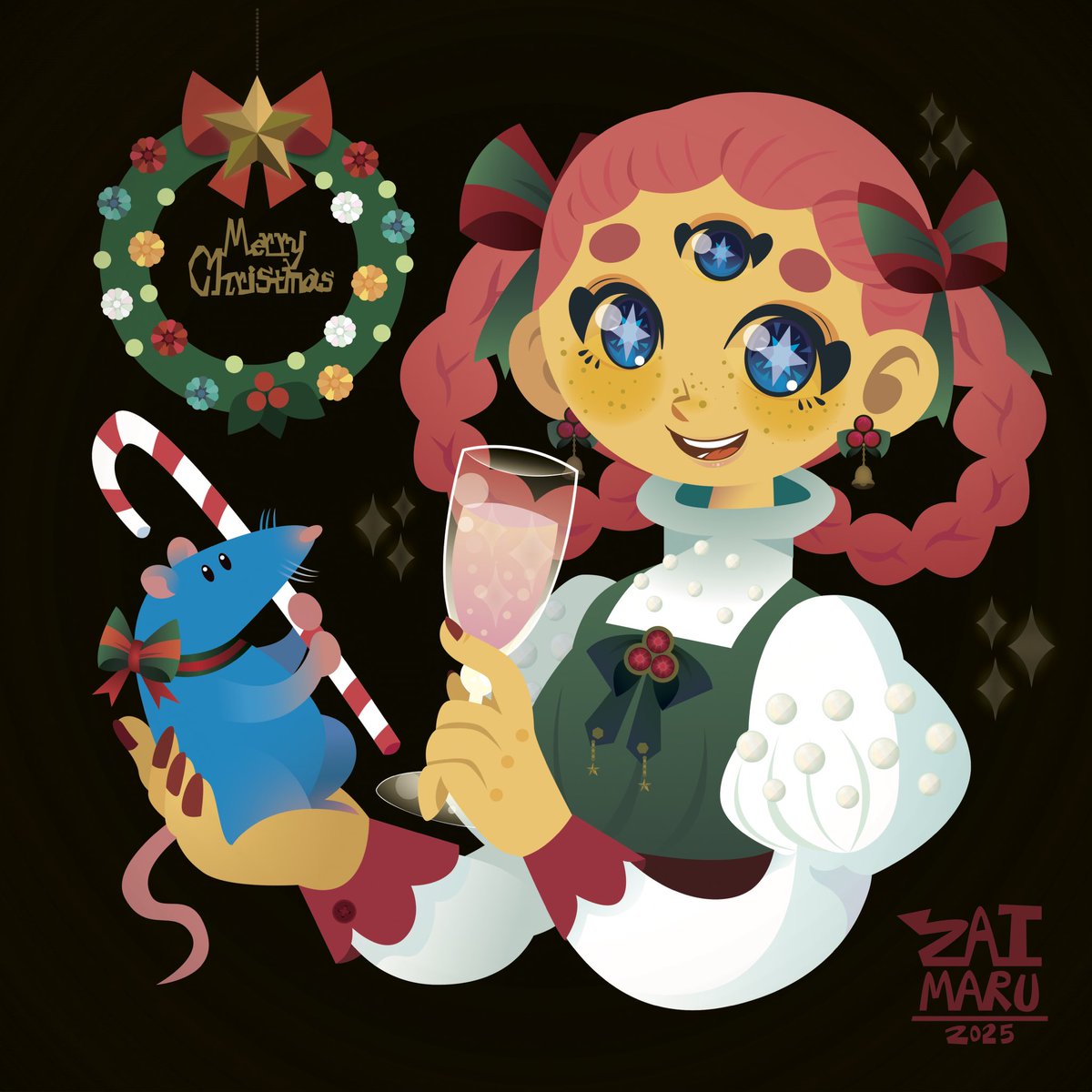 まるさん クリスマス クリスマスなざいまるちゃん。1ヶ月終わるのなんてあっという間