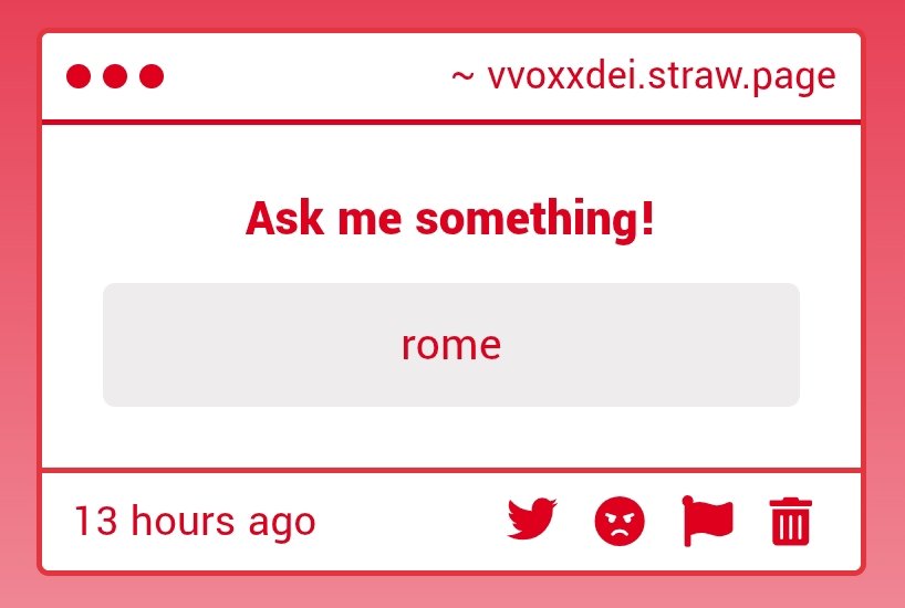 ............just know this made me laugh irl like an idiot

vvoxxdei.straw.page