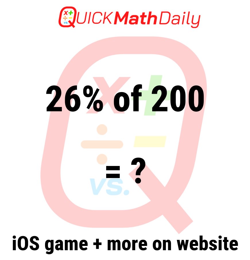 QuickMathDaily's tweet image. 🚦Math Speed Challenge: Can You Solve It? 🏃‍♂️💨 

Type Your Answer in the Comments!👇

See more on QuickMathDaily.com 👀 ✅