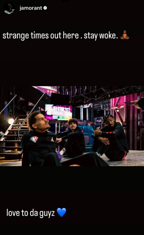 Ja's latest IG Story