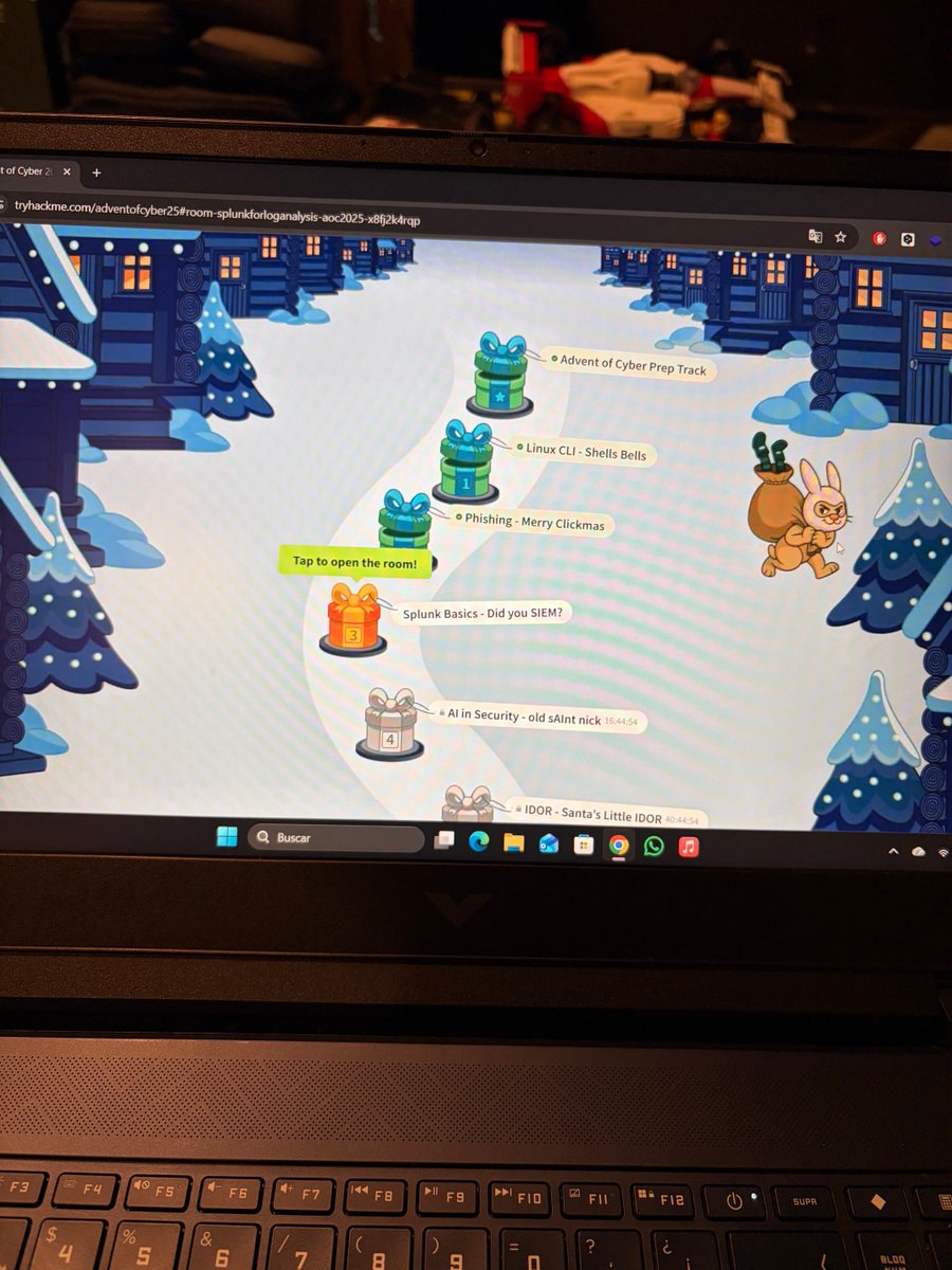 JoseCar_F1's tweet image. Let’s go for the 3er day of #AdventOfCyber2025