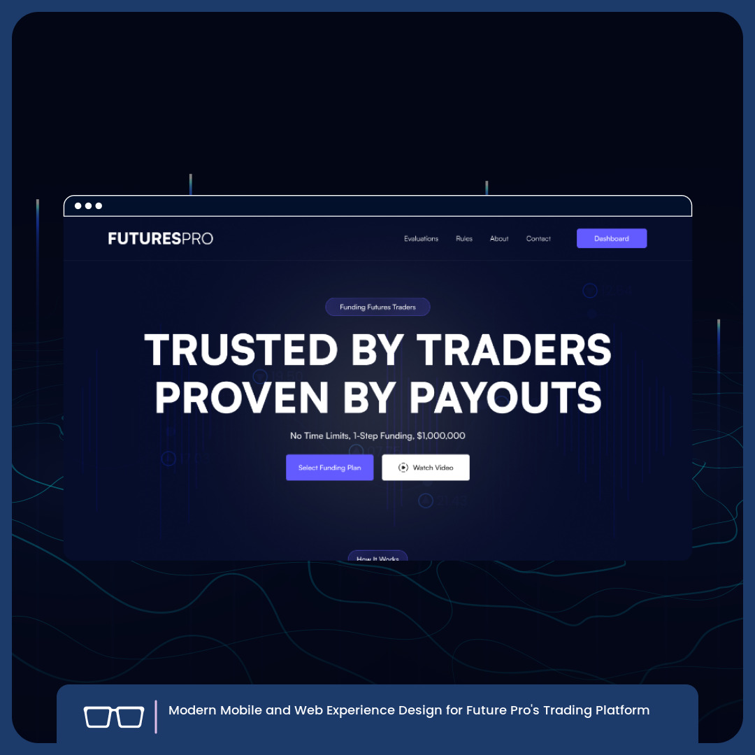 TGG_ColoradoSpr's tweet image. Developed a sleek, modern mobile and web experience for Future Pro&apos;s trading platform in the finance industry, with a striking black and blue theme. Learn More Here: geeksforgrowth.com