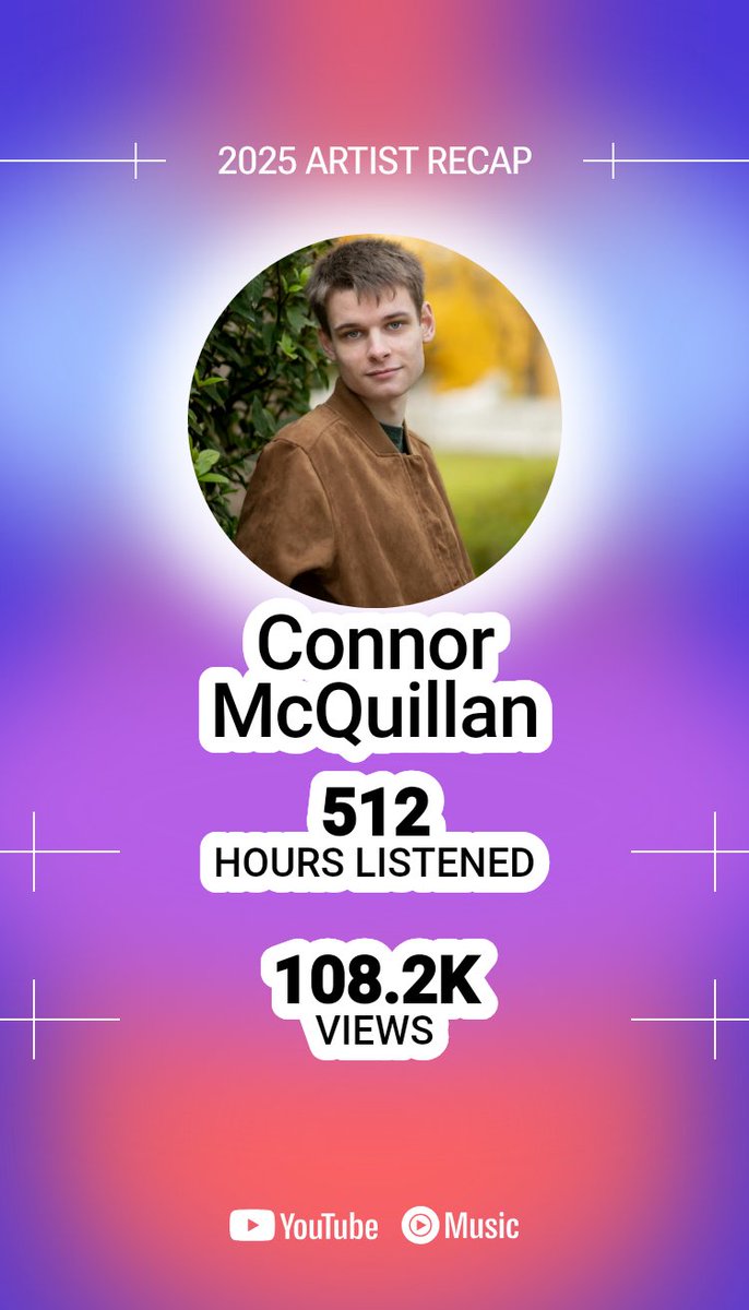 ActuallyClix's tweet image. 108.2K views. 🤯 Thank you to everyone who took the time to listen to my scores this year. Your support means the world to me. I’m taking this energy into the studio—get ready for some brand new sounds coming very soon! 🎼🔥
#ConnorMcQuillan #2025Recap #FilmScoring