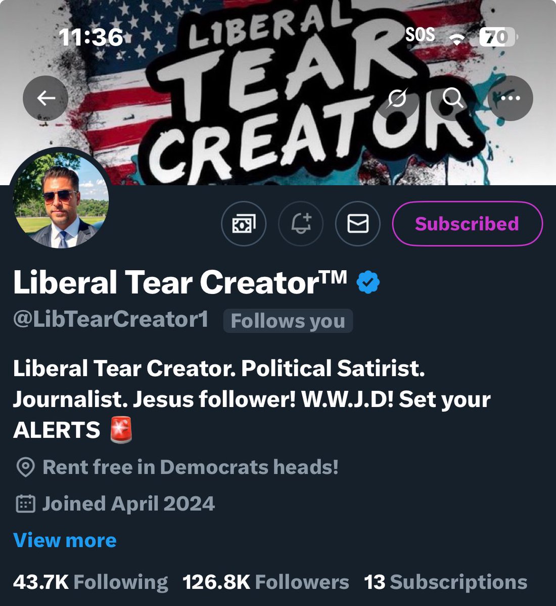 Jes3CAgrl4Life1's tweet image. LTC is awesome 💯🙌🏾 My friend @LibTearCreator1 Liberal Tear Creator is one of the best on X that has great content 💯🔥 Him and my friends including LTC has done so much for people like me on this app,he is good person that has been through some challenging times in his life and…