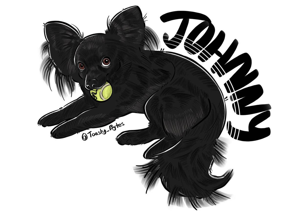 Toasty_Bytes's tweet photo. Thanks to my commissioner Twiggies and their cute doggo Johnny ^^
It was fun drawing them. https://t.co/RvcomjBqjr