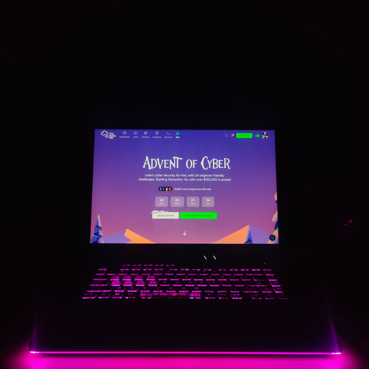 DarjiRidam81576's tweet image. Jumping into Day 3 of #AdventOfCyber2025 with full energy! 🎄🧑🏻‍💻
My setup isn’t fancy, but it’s fully ready for war mode 💻
Another solid task from @tryhackme today,  learning + fun + cyber chills. Join the challenge: bit.ly/w1tn3sssTHM

Let’s keep hacking and learning! 🤖😊