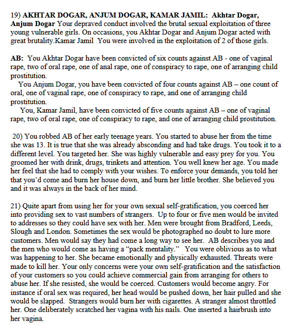 Transcripts from some of the grooming gang trials have been released

They read like war crimes.

Brutal sexual slavery committed on our doorsteps

Any country that allowed this to happen for so long is broken  to its core.