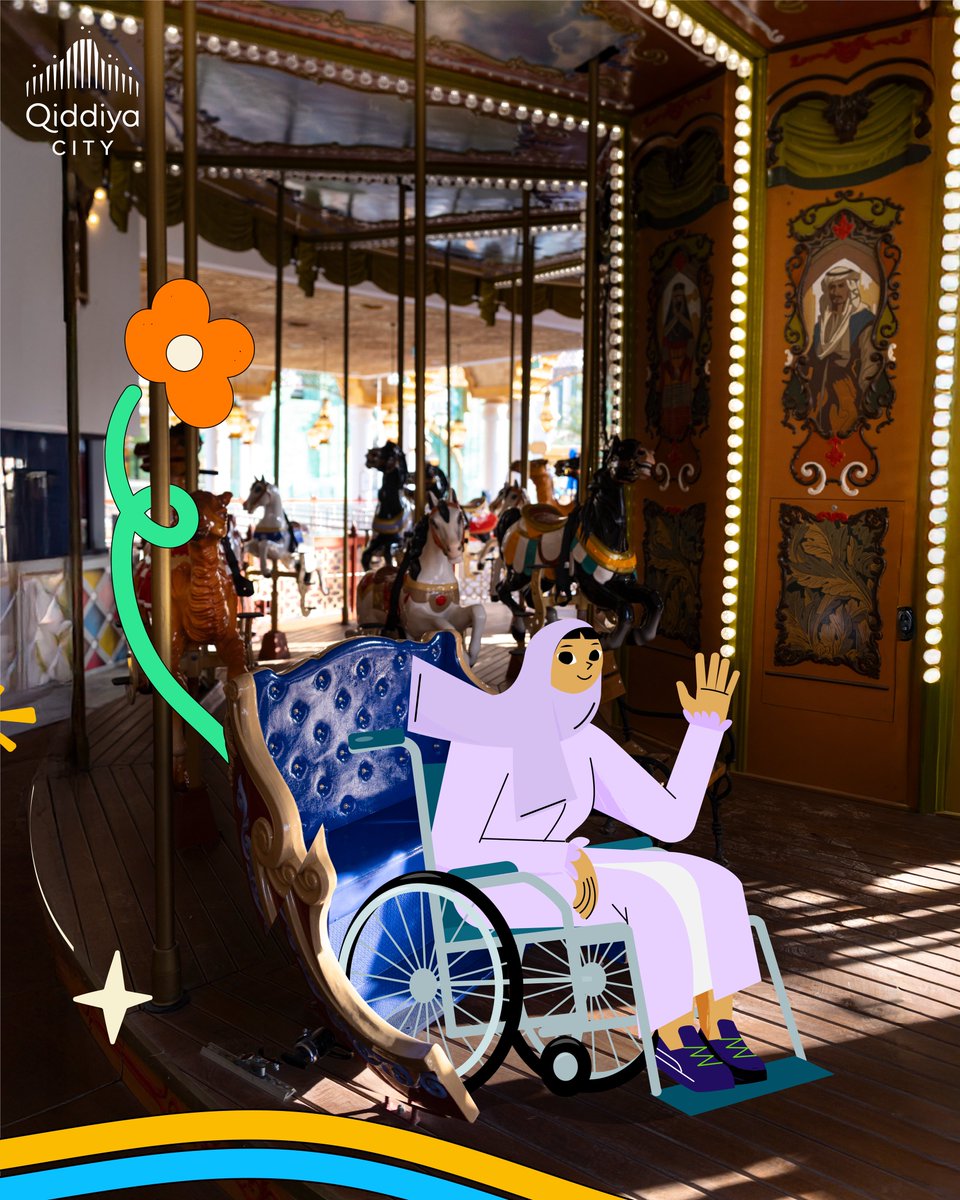 #مدينة_القدية وجهة ترحّب بالجميع… واللعب فيها ما يوقفه شي 🤩🌟🎢

#اليوم_العالمي_للأشخاص_ذوي_الإعاقة