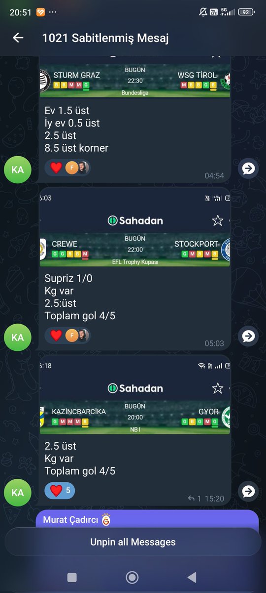 Canlı maçlar ve tek maç seçenekler her maçta varız.

#Galatasaray #İstanbul #iddaa #BahisKeyfi #BahisSenin #bahis #tahmin