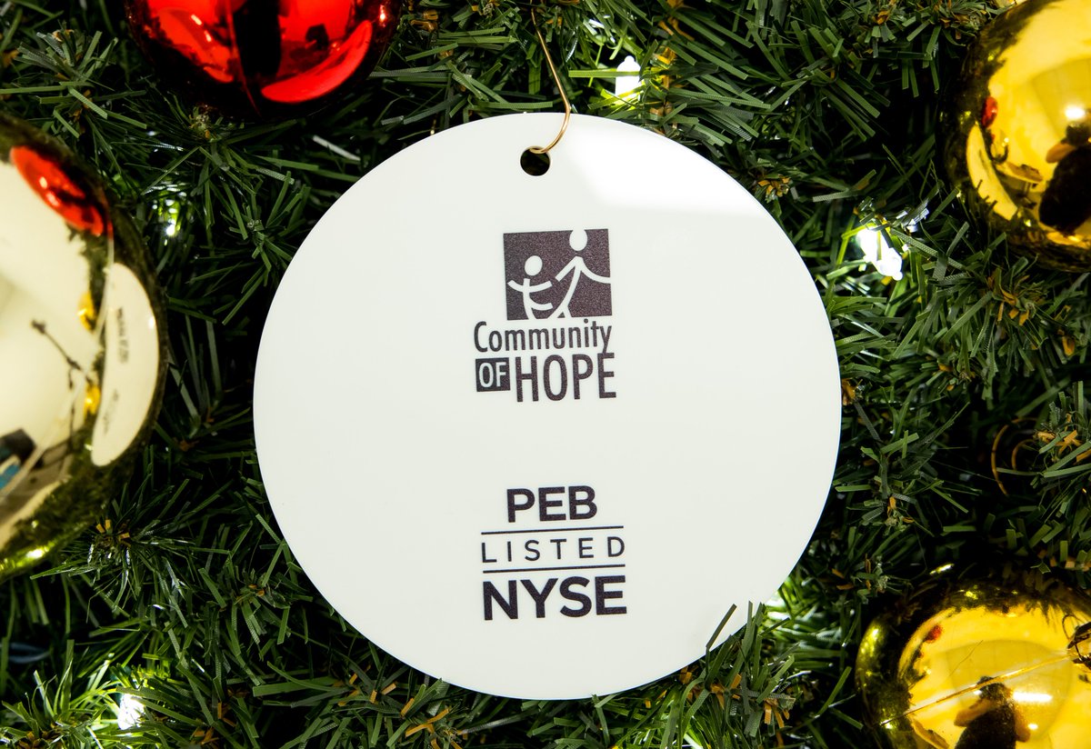 PebblebrookPEB's tweet photo. We love a great holiday tradition, such as participating in the @NYSE Global Giving Campaign. This year, we celebrate our years'-long partnership with Community of Hope @cohdc with this ornament, which will be featured on Christmas Trees in front of NYSE. #giveback #holidays https://t.co/hmoPMTUCRk