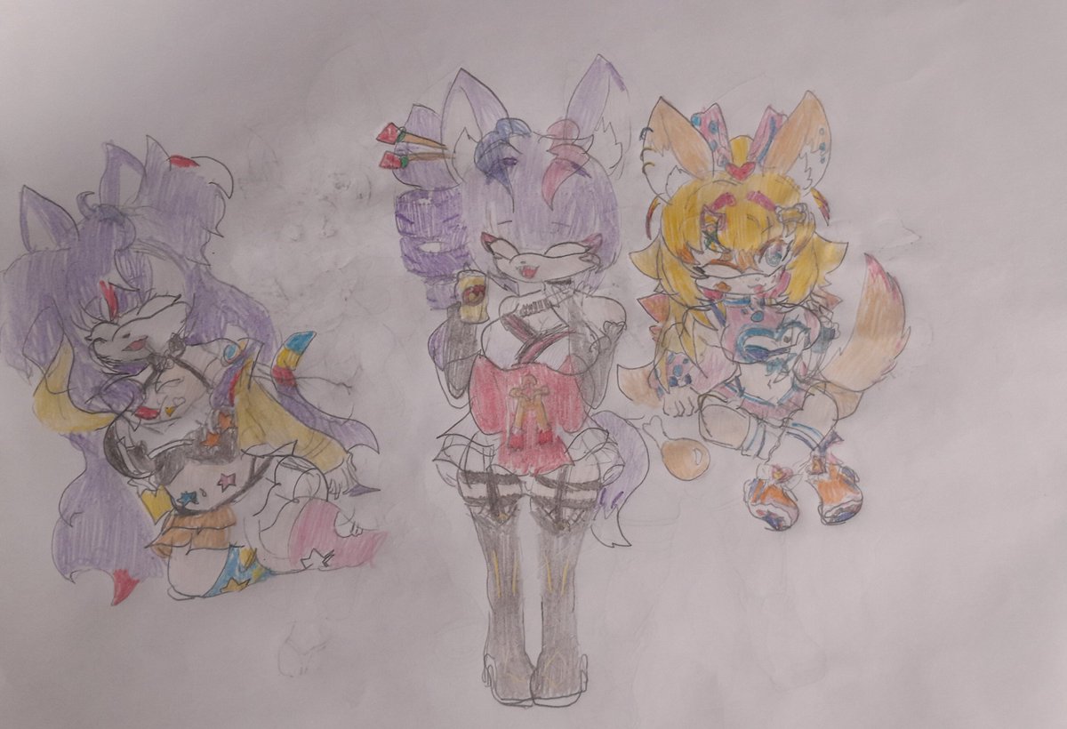 The three moods of thanksgiving. #V4Mirai #V4ThanksgivingFanArtFest #Charaforio
#Pomffiti
#YaeNinjaArts
#monomism