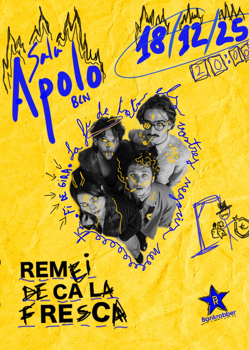 REMEI DE CA LA FRESCA tancarà gira el 18 de desembre a la sala Apolo underground.cat/2025/11/28/rem…