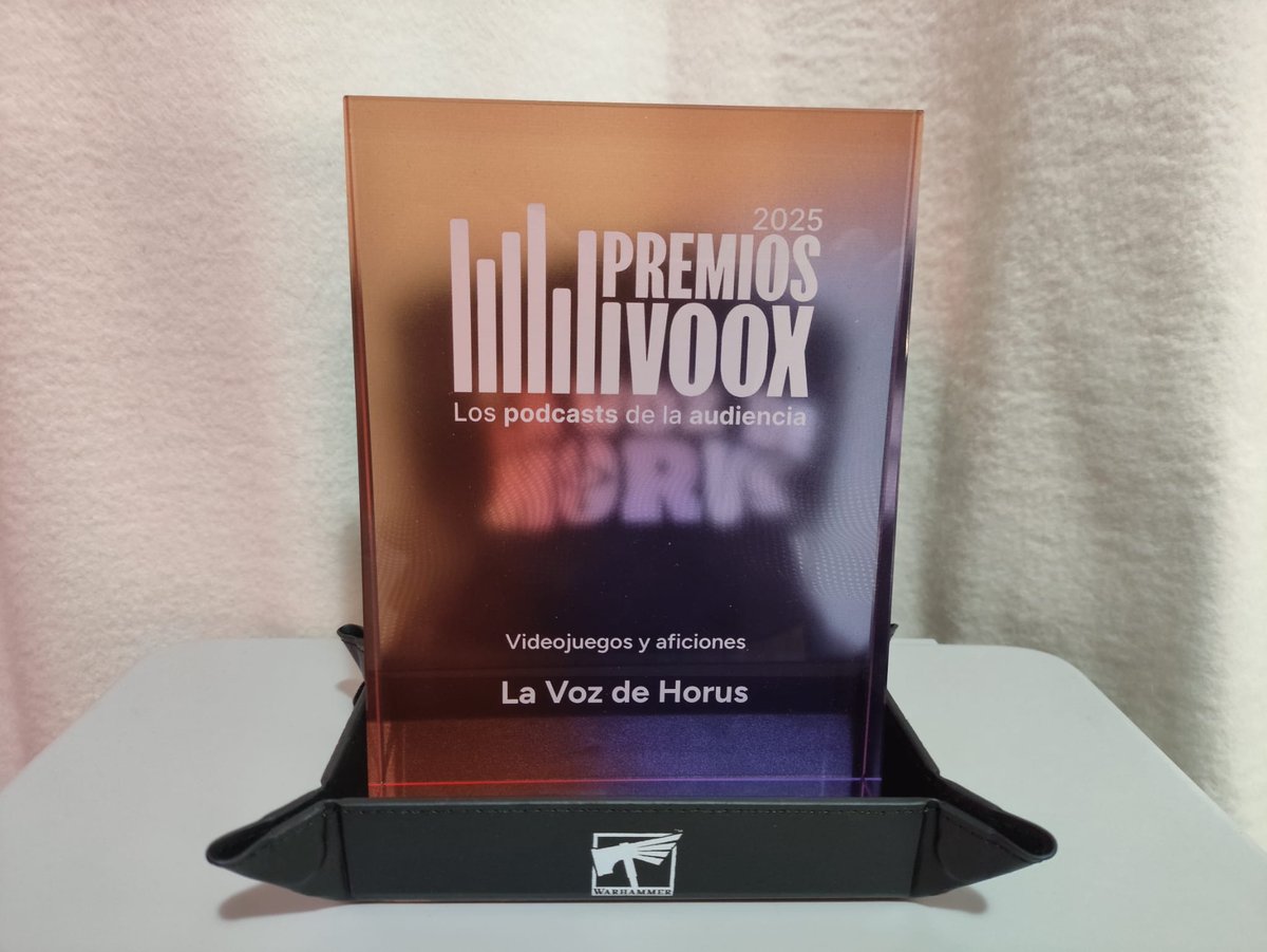 lavozdehorus's tweet image. La Voz de Horus gana el Premio @ivoox al Mejor Podcast de Aficiones y Videojuegos 2025. ¡Gracias a todos y cada uno de vosotros por haber hecho posible nuevamente ganemos el premio!