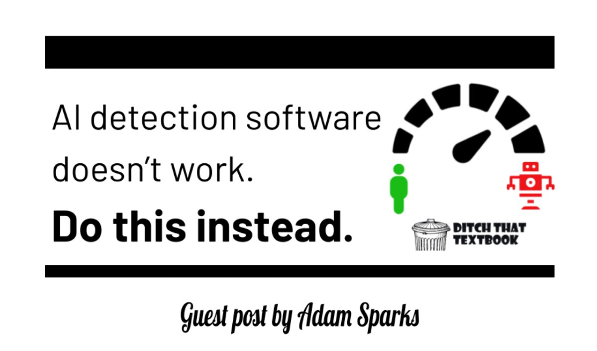 📚✨ Struggling with AI detection?

Here’s what you can do instead to maintain academic honesty and support student growth.

👉AI detection software doesn’t work. Do this instead.

ditchthattextbook.com/ai-detection-s…