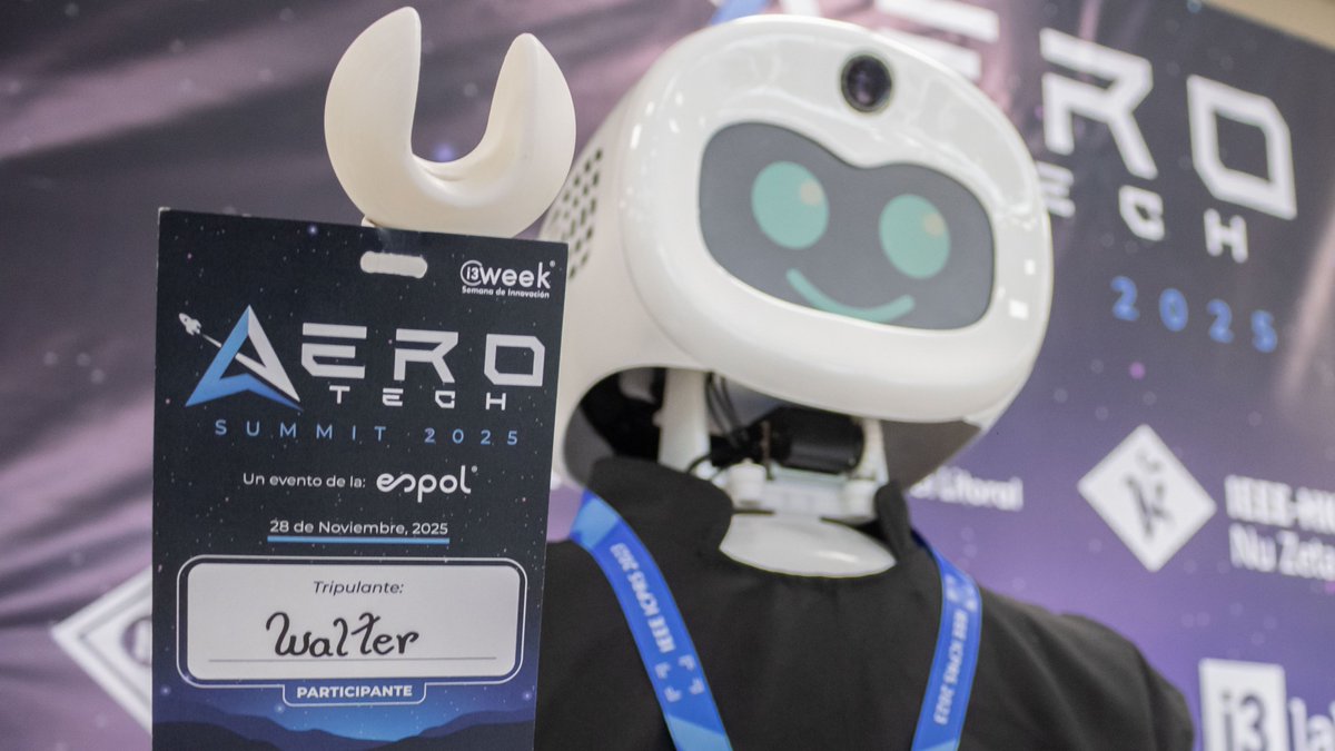 espol's tweet photo. ¿Sabías que la #ESPOL fue sede del primer Congreso Universitario de Tecnología Aeroespacial 🚀 de Ecuador🇪🇨? Durante la #i3Week vivimos el AeroTech Summit 2025, un evento de otro nivel organizado por nuestros estudiantes del IEEE-HKN Nu Zeta.
Conoce más: https://t.co/vrftqCQLXb https://t.co/Nx2SyONHli