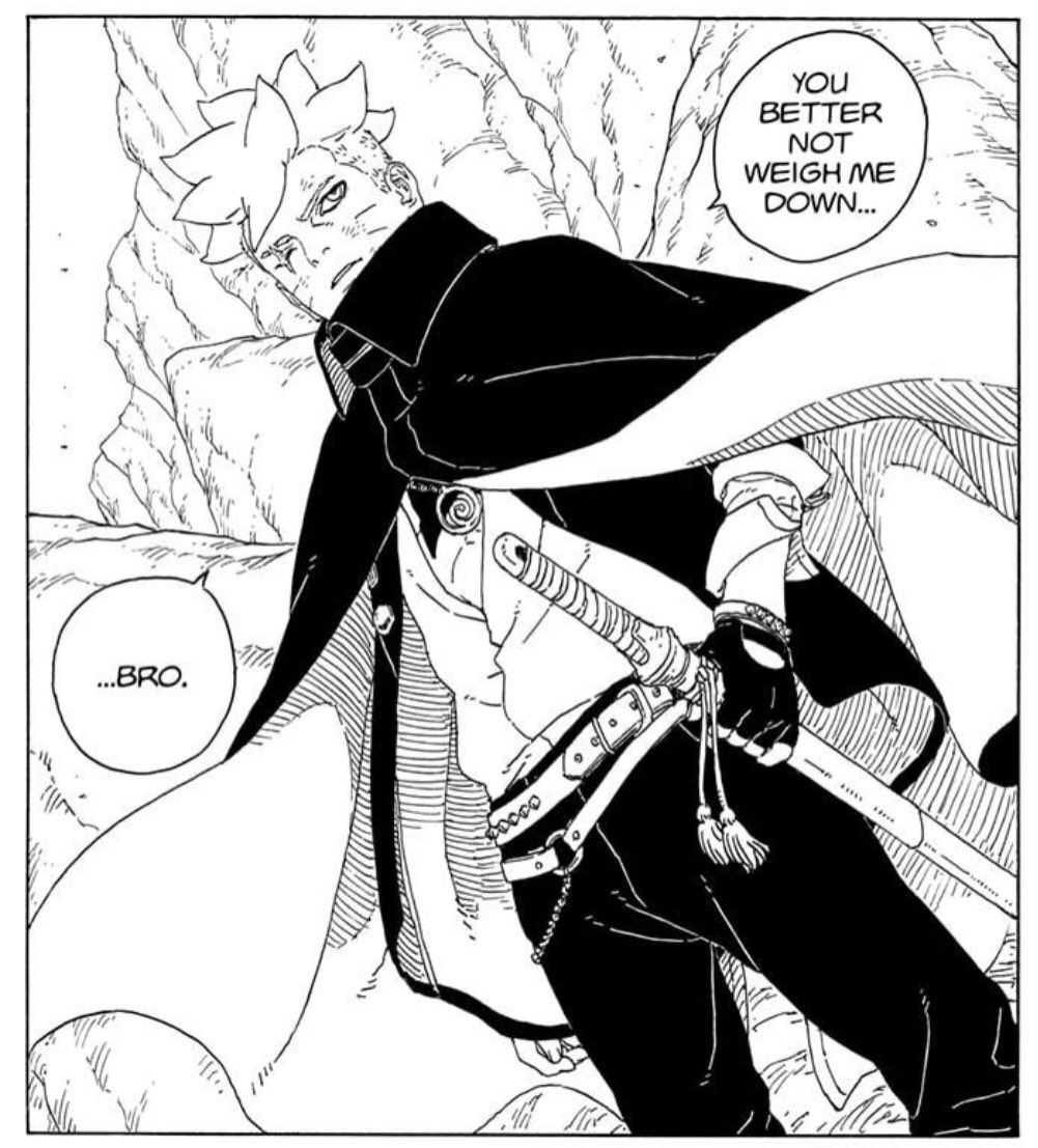 wyaFeda's tweet image. Boruto and Kawaki still being able to call each other “bro” after everything that happened is so pure 😭😭