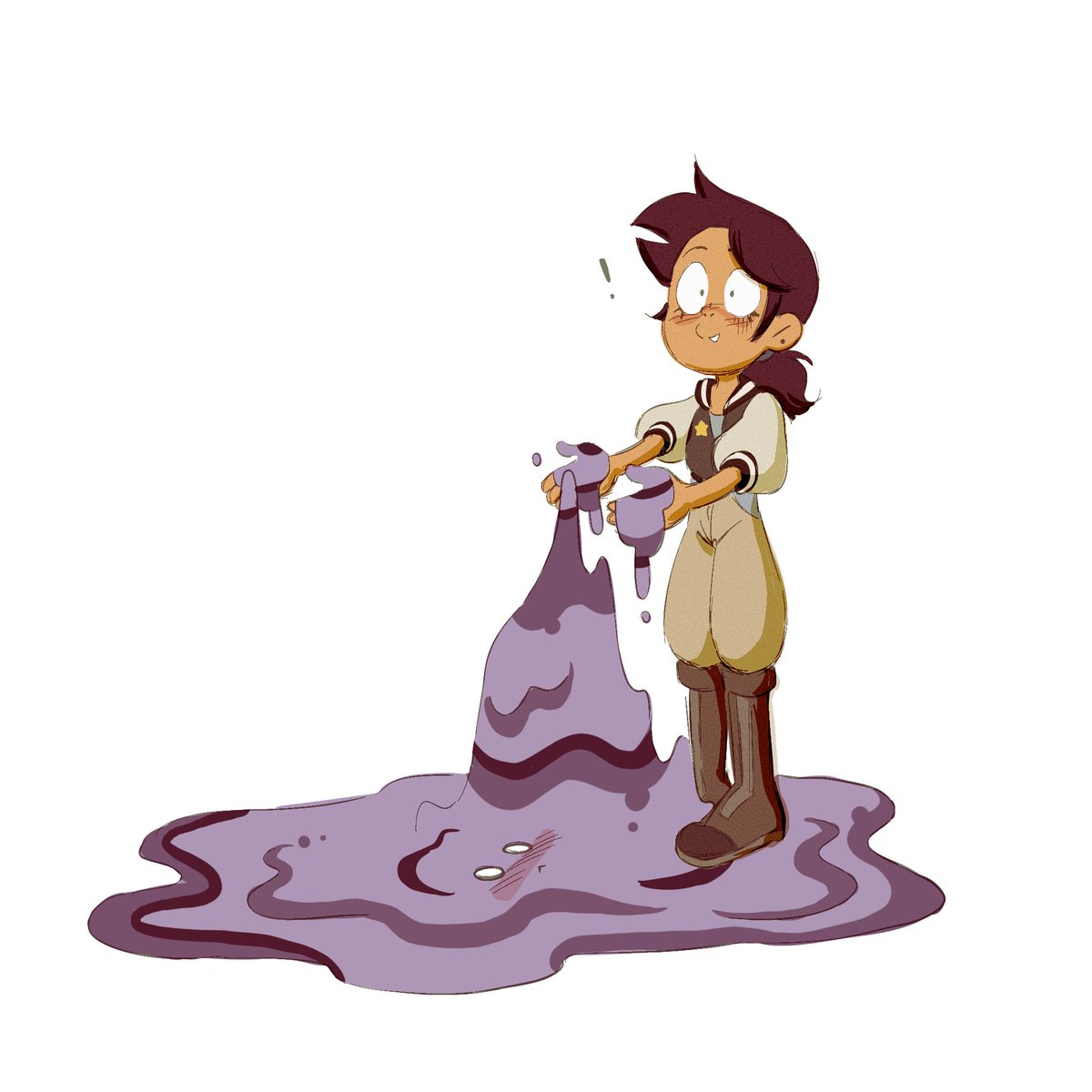 acynosureart's tweet image. Made this around when folks thought Amity could have powers like Darius (2022)

#theowlhouse | #lumity | #art