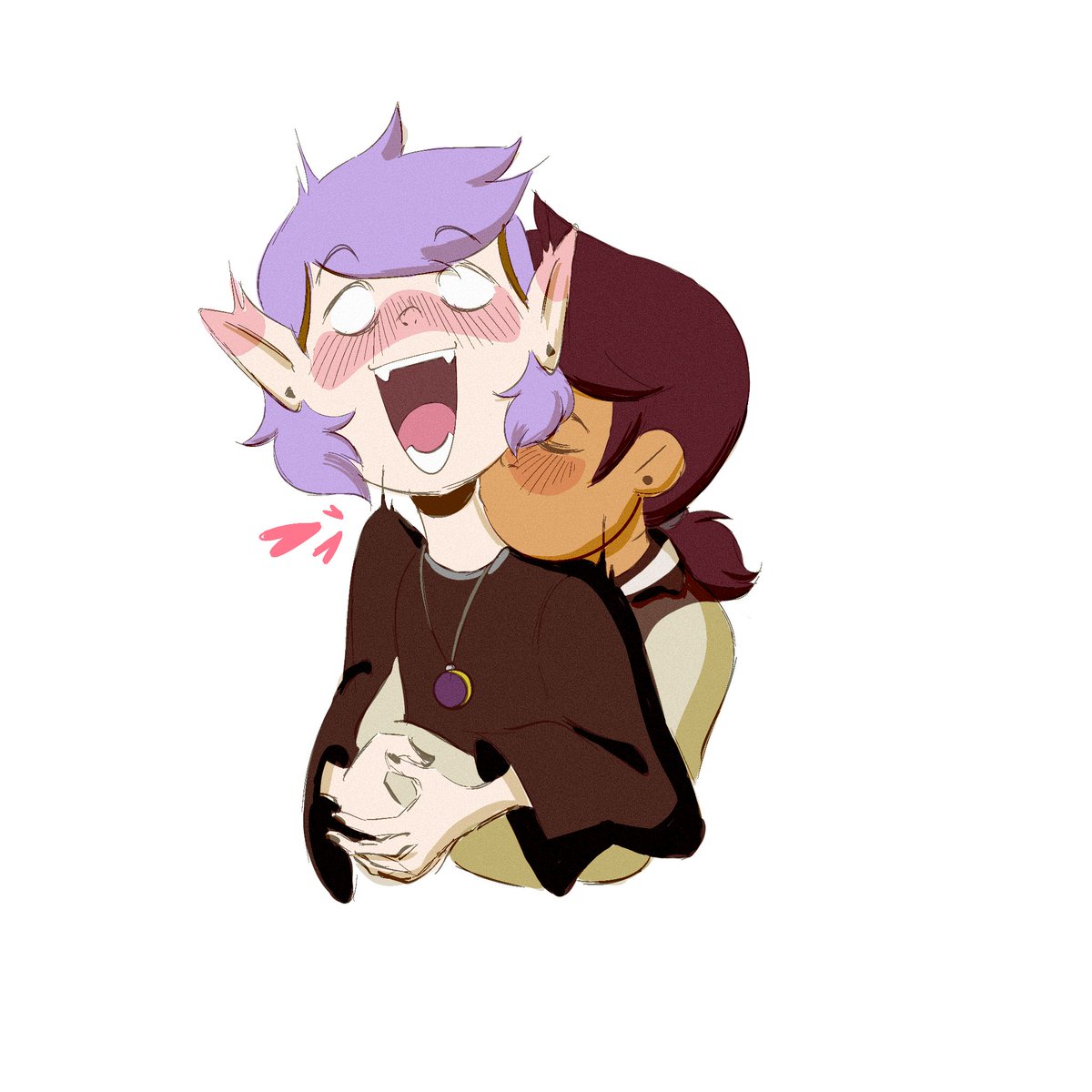 acynosureart's tweet image. Made this around when folks thought Amity could have powers like Darius (2022)

#theowlhouse | #lumity | #art