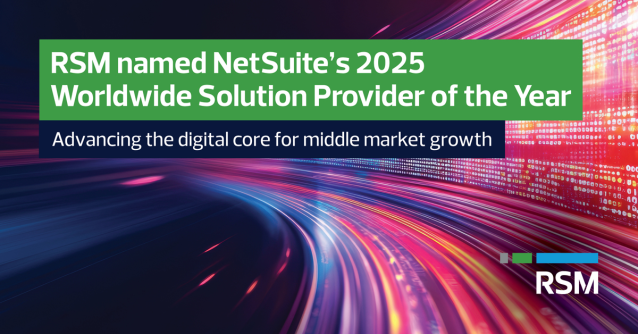 MrERP's tweet photo. RSM’s NetSuite practice empowers organizations to lead with insight, automate with purpose and scale with confidence. RSM is once again NetSuite’s Worldwide Solution Provider of the Year for 2025, for the 12th time. Details: https://t.co/HgZF5C2RWg https://t.co/XyVYyMldIN