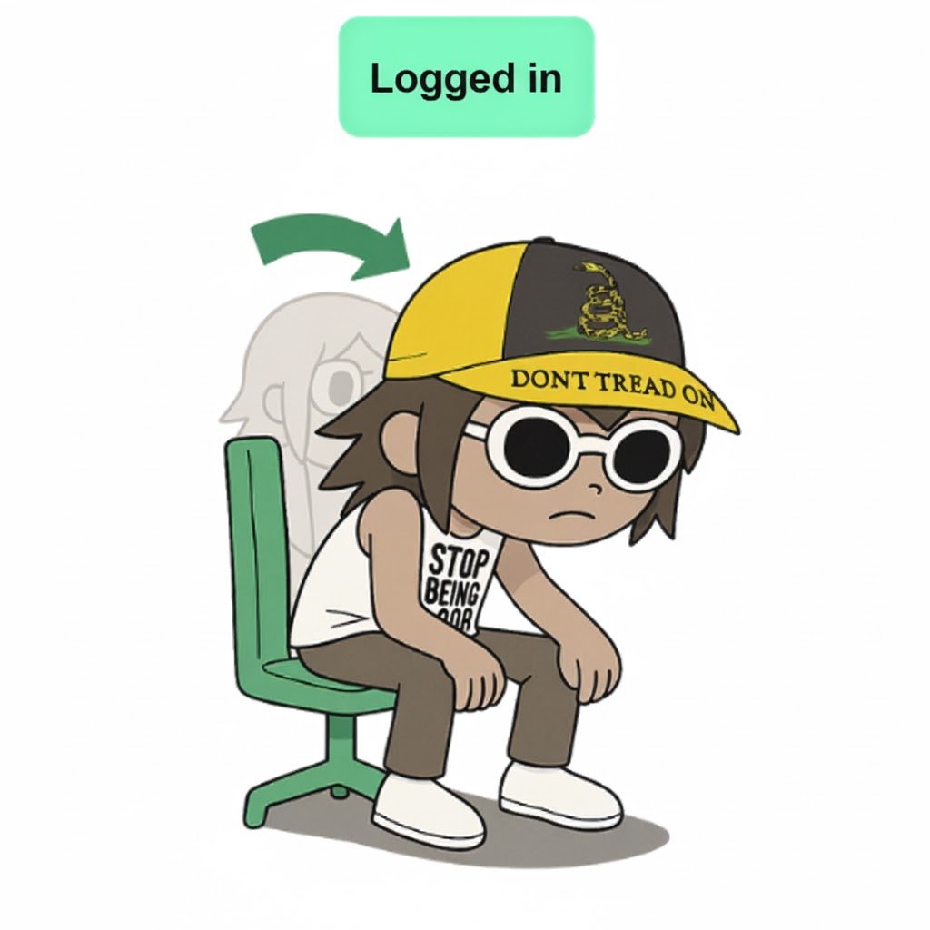 TrackyyDEV's tweet image. the button that has been pressed hundreds of millions of times  

Logged in  

lets start a new movement, instead of "locking in" the trenches are "logging in"   

Q4 is here anon. Pump szn. login.  

is alon logged in?