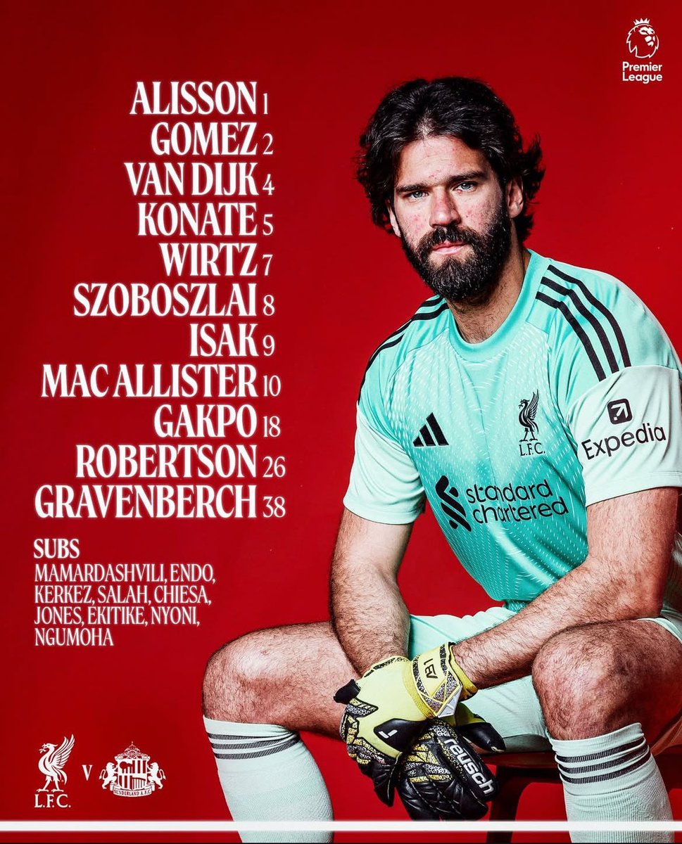 🚨 Salah enchaine un 2ème match sur le banc des remplaçants ! 😵

#LIVSUN | #PremierLeague