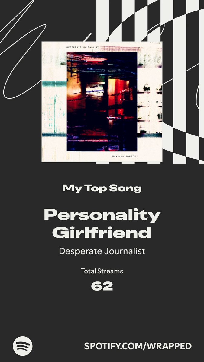 dazzerh's tweet photo. Personality Girlfriend took my top spot this year. More in my #SpotifyWrapped   https://t.co/dQASthtnbM https://t.co/q70KaFC4Zi