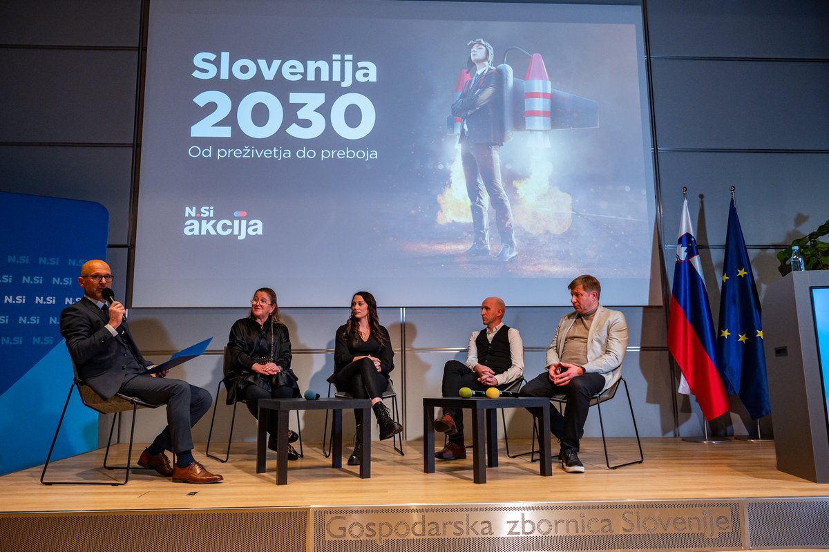 NovaSlovenija's tweet photo. Od preživetja do preboja 🚀
Omizje o izkušnjah in preizkušnjah iz prve roke. In potrditev za nas, da Slovenija več kot potrebuje gospodarski program #NSi💪
📍Irenca Erminio Rovanšek, Nikro Group
🗣️"V moji slaščičarni v Španiji slovenski delavci pripravljajo tradicionalno špansko kremo. V Postojni pa maroški delavci kremo za kremšnito."
📍Damjan Roter Grlica, Pekarna Roter
🗣️"2019 smo dali vlogo za izgradnjo nove pekarne, leta 2025 smo na točki nič."
📍Blaž Cvar, predsednik @OZSaktualno
🗣️"Očitno ste imeli odprta ušesa, saj je v vašem programu veliko naših dolgoletnih pobud."
📍Mojca Trnovec, Gostilna Mihovec
🗣️"Predlagani davčni pavšal bo prestregel nelojalno konkurenco in sivo ekonomijo."
#Akcija za boljšo Slovenijo!
#programskakonferenca #volitve2026