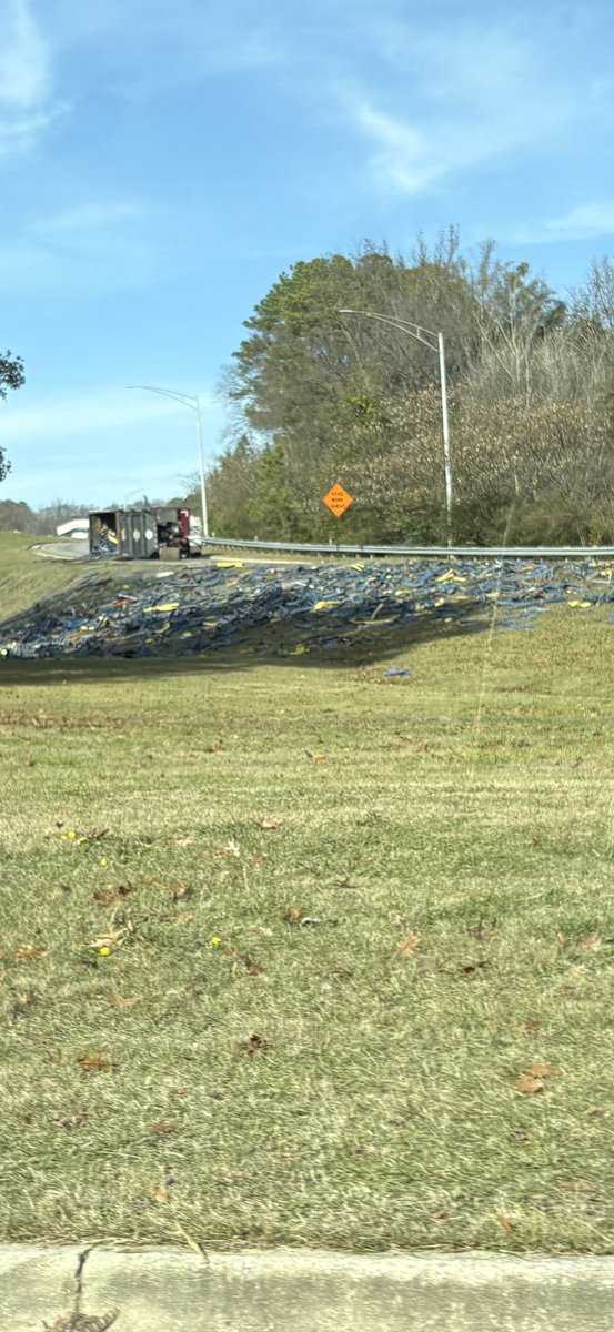 Just driving down 280 trying to get to 31… and this is blocking the road. 
Be careful. Lots of delays going westbound on 280.