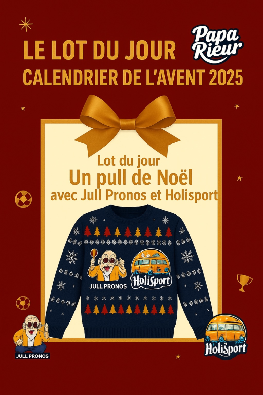Prochain lot:
Pour participer il faut follow <a href="/HoliSport/">HoliSport</a> et <a href="/JullPronos/">Jull Pronos</a> et RT le post ci dessous

A gagner un PULL de noël (spécial sports) pour vous la raconter le 24 au soir ! 
Good luck à vous !