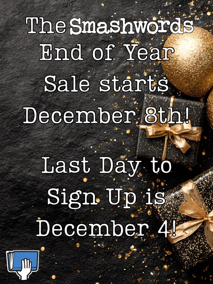 The Smashwords End of Year Sale will be even longer this year! We're starting the sale on December 8th, which means you have to sign up before December 4th at 5pm to enroll in the sale.

Don't miss this big sales opportunity! Log into your D2D account and sign up now!