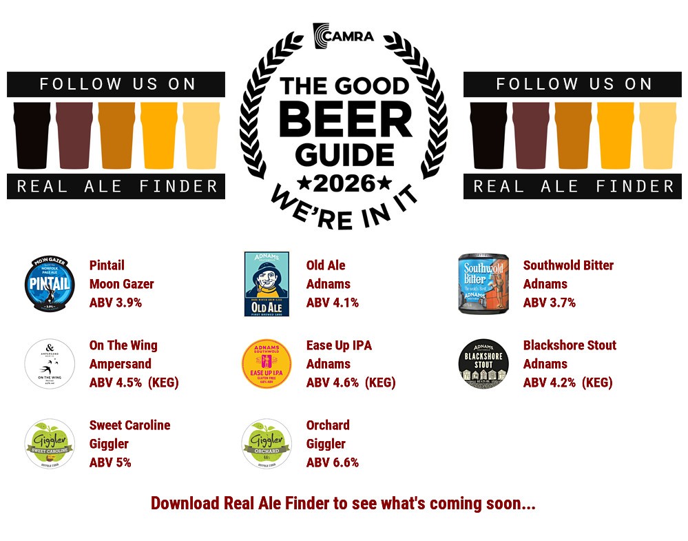 doughtagnan's tweet image. On the bar @WRacehorse
I'm on the Mother-in-Law.  😉 Beer Board: bit.ly/2uF0IM6

#goodbeerguide @CAMRA_Official @moongazerale @Adnams @AmpersandBrewCo #GigglerCider @NESuffolkCAMRA
#RealAleFinder