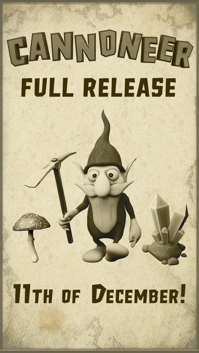 It is finally happening! Cannoneer is coming to Full Release for Meta Quest 11th of December! 🥳

Enjoy DOUBLE the amount of multiplayer warzones and a whole new campaign, featuring.... GNOMES! 🧑🏻‍🎄

meta.com/en-gb/experien…