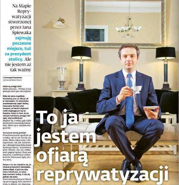 To już dziewięć lat od publikacji w DGP wywiadu o reprywatyzacji, w którym tytuł i zdjęcie powiedziały więcej niż 15 tys. znaków.
