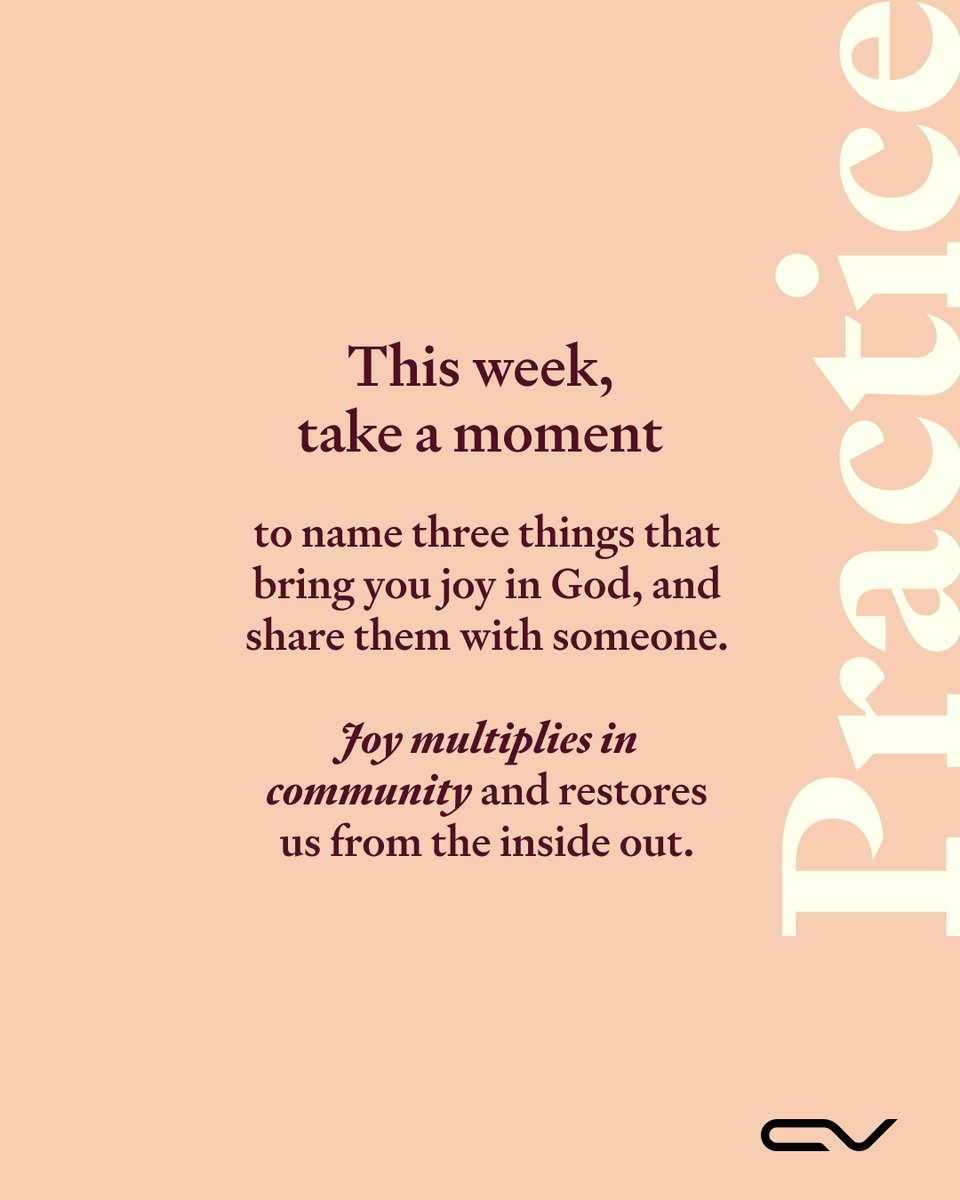 cvglobal_'s tweet image. The Lord’s joy lifts what feels heavy and steadies what feels fragile. Take a moment to name three things that bring you joy in God today.

#FaithInPractice #ChristianEncouragement