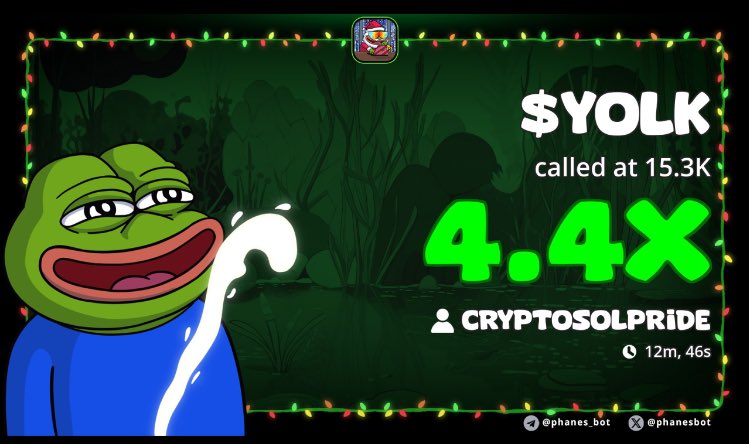 CRYPTOsolgreen's tweet photo. 4.4x profit from my call on $YOLK

CA>
GriWYy542azVzZpkPBTMbnN18s8rnDufzic1FL8Tpump https://t.co/JsWRUs82A3