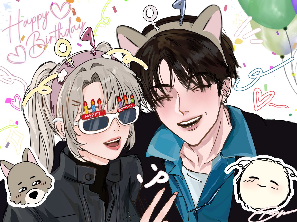happy birthday to me and my bf 🎂