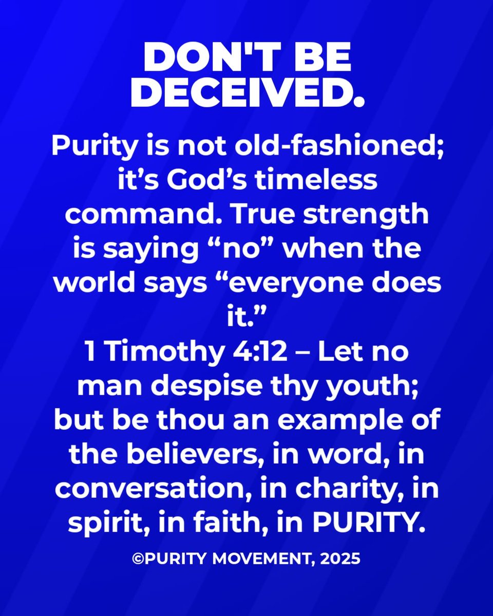 puritymovementt's tweet image. DON&apos;T BE DECEIVED, DEAR TEENAGERS/YOUTHS

#PurityMovement  
#JesusBeGlorified  
#LightBeBroughtToAllMen  
#TheTreesOfRighteousnessBePlanted  
#dontbedeceived
#staypurified
#theveilshallbeunveiled