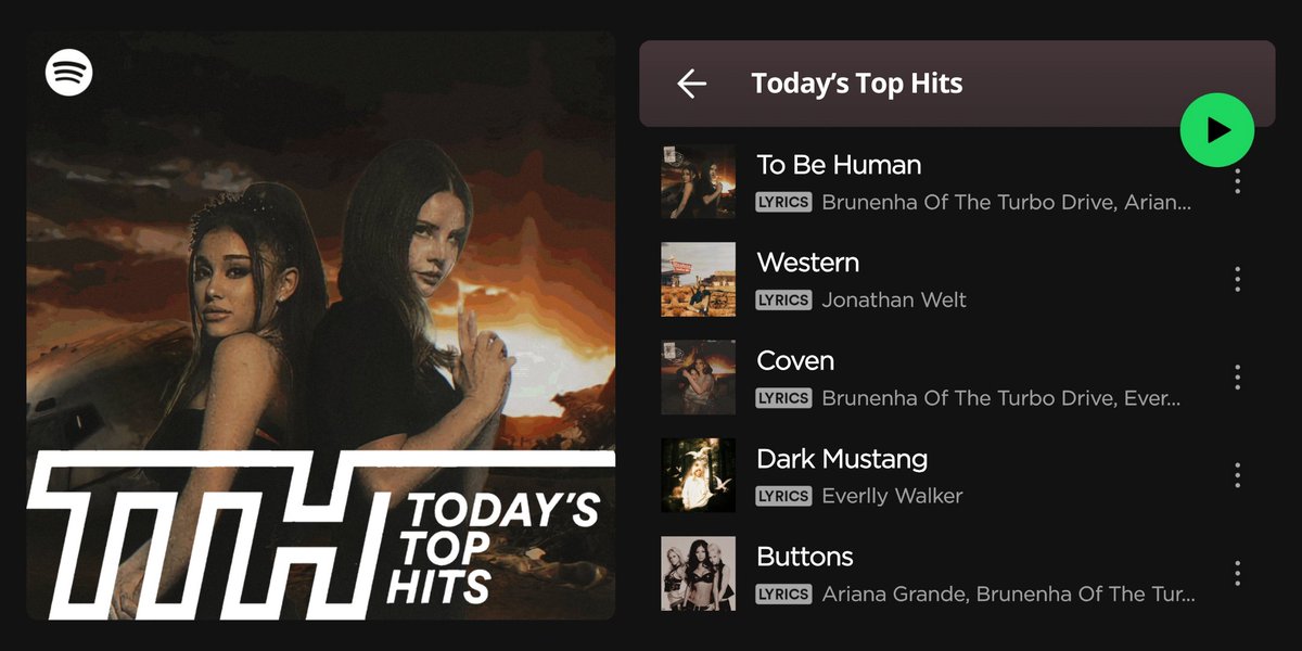 — Brunenha e Ariana Grande estão na capa da Today's Top Hits com To Be Human.