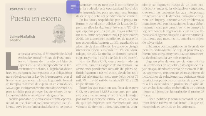 Jaime Mañalich tweet media