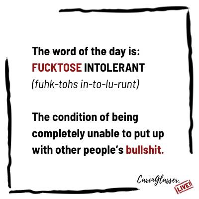 Phrase of the day, every day...