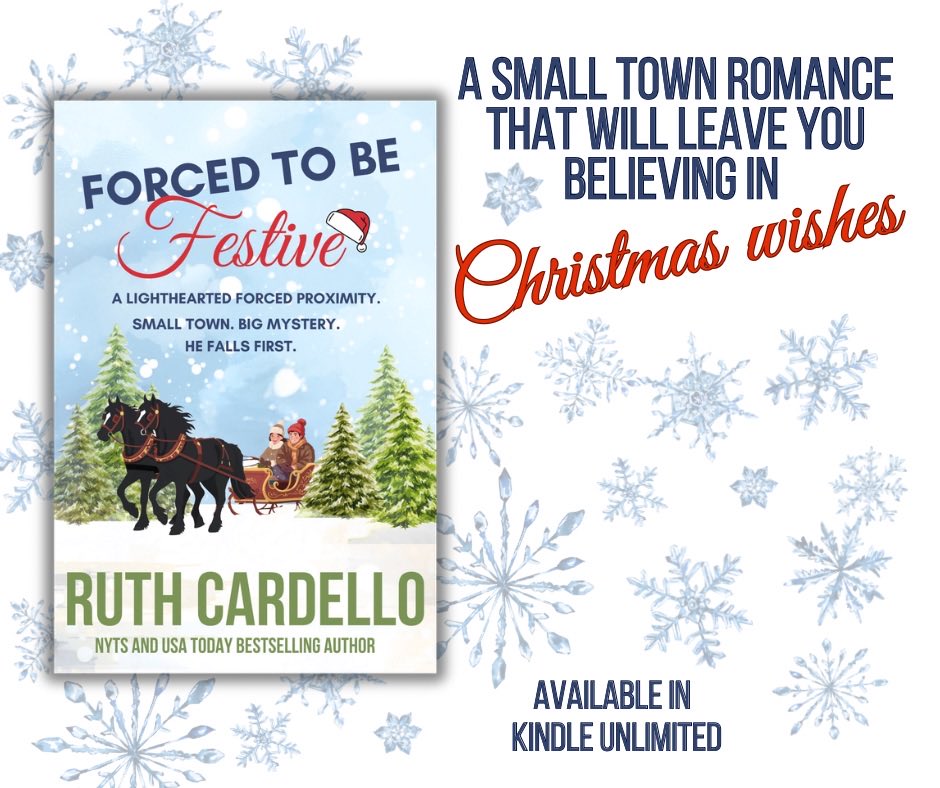 Looking for a book to get you in the mood for the holidays? This one has it all: romance, intrigue, sleigh rides through a Christmas tree farm ❤️ It’s full of small town charm, laughter, and family.
